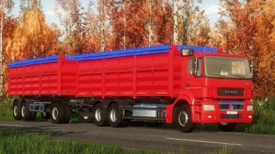 Kamaz-5490 tandem & Prisep trailer v1.0.0.0