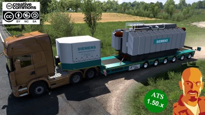 95TN SIEMENS TRANSFORMATOR TRAILER ETS2 1.50.x