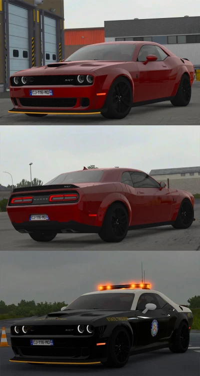 [ATS] Dodge Challenger SRT Hellcat Widebody 2018 v1.8 1.50