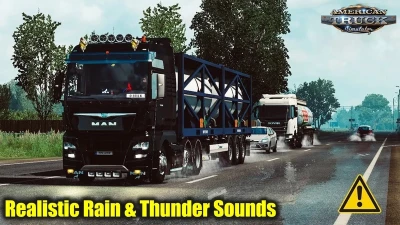ATS Realistic Water & Rain & Thunder Sounds v5.8 1.50