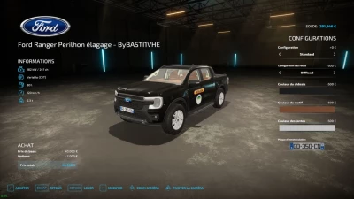 Ford Ranger Wild Trak 2023 Perilhon Élagage v1.0.0.0