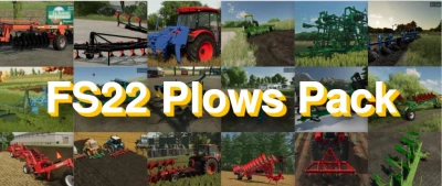 FS22 Plows Pack by Tanoss v1.0.0.0