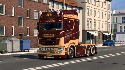 Scania 2016 R_S Bordeaux Red & Beige (Truck skin only) 1.50.x