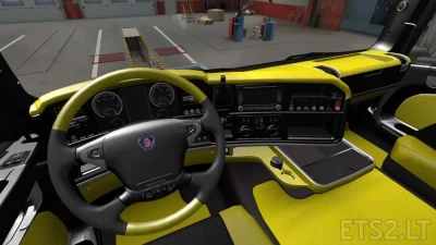 Scania R2009 Yellow Black Interior 1.50