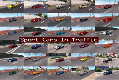 Sport Cars Traffic Pack (ATS) by TrafficManiac v12.7.3