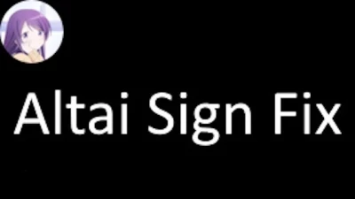 Altai Sign Fix v1.0