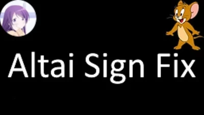 Altai Sign Fix v2.0