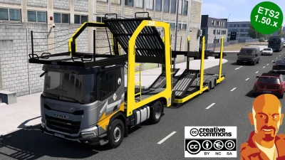 DAF XD CAR TRANSPORTER CHASSIS v1.0 ETS2 1.50.x