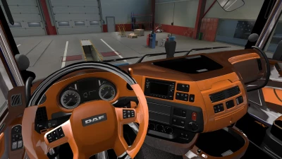 DAF XF E6 Orange Interior v1.0