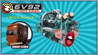 Detroit Diesel 6v92 Sound with mouth 1.50