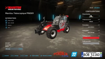 Manitou MLT 737 (Pinder) v1.0.0.0