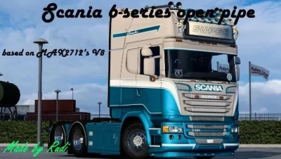 SCANIA 6-SERIES V8 OPEN PIPE SOUND 1.50