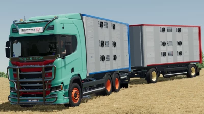 Scania R Animal Transporter Truck & Trailer v1.0.0.0