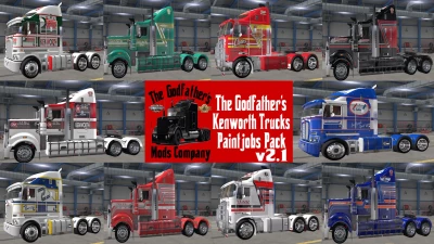 The Godfather's Kenworth Trucks Paintjob Pack v2.1