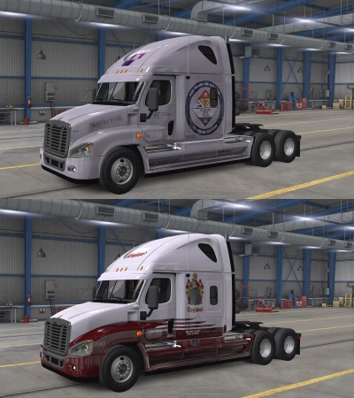 50 SKINS PACK FOR FREIGHTLINER CASCADIA ATS 1.50.x