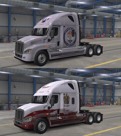 50 SKINS PACK for FREIGHTLINER CASCADIA ETS2 1.50.x