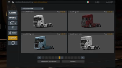 ALL TRUCKS AT THE DEALER ETS2 1.0 1.50