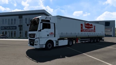 Balkes Lojistik Skinpack for Man TGX E6 SCS&Tirsan Curtain Trailer v1.0