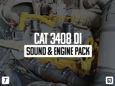 CAT 3408DI Sound & Engine Pack v1.2