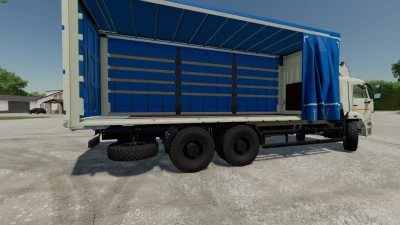 KAMAZ 6520 Curtain+Tandem Trailer v1.0.0.0