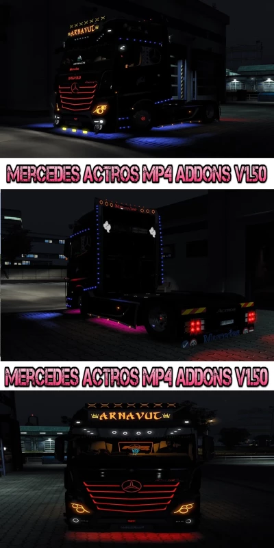 Mercedes Actros MP4 Addons  1.50