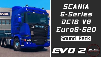 Scania 6-Series 520 DC16 V8 Sound Pack v1.0 1.50