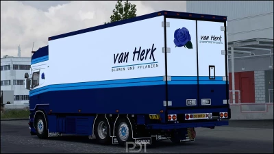 Scania R450 + trailer van Herk v14.0