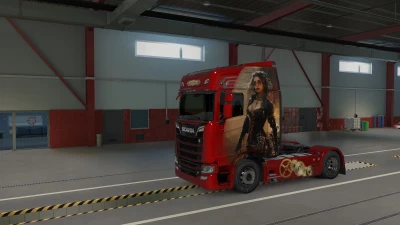 Steampunk Girl for Scania NextGen S v1.0