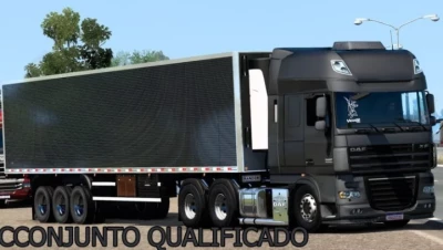 DAF XF 105 BR EDIT + REBOQUE BAU QUALIFICADO v1.0