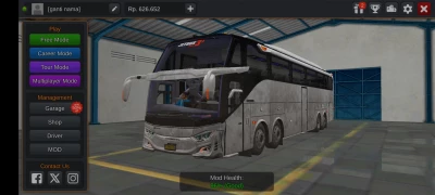 Hino Ak1J Capsul Body Bus Mod with Bd Skin 1.27 & 1.28