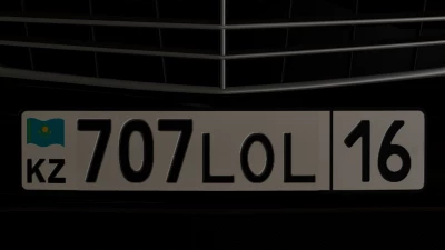 Kazakhstan License Plates v1.1