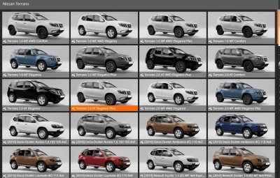 Nissan Terrano/Renault,Dacia duster (pack) v1.0