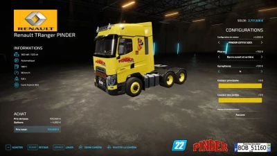 Renault TRanger PINDER v1.0.0.0