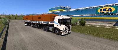 Scania 124 + trailer guerra 1.50