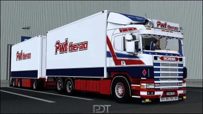 Scania 164G 580 + Trailer PWT thermo v9.0