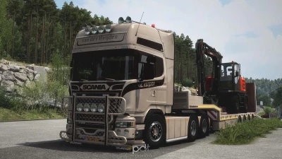 Scania R580 + Trailer Van der Heijden v4.0 1.50