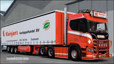 Scania R650 Kleinjan Transport B.V+Trailer v13.0