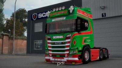 Scania R650 + Trailer Jan Mues v6.0