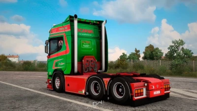 Scania R650 + Trailer Jan Mues v6.0