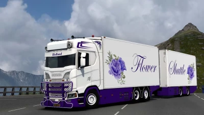 Scania S500 Flower Shuttle+Trailer v2.0