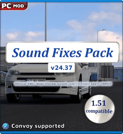 ATS Sound Fixes Pack v24.37 open beta only for 1.51