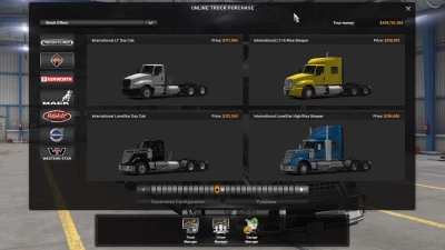 All SCS Trucks in the Mod Dealer v1.9