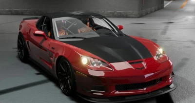 C6 Corvette ZR1 (Working Parachute/Airbags) BeamNG 0.32