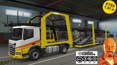 DAF XD CAR TRANSPORTER v1.1 ETS2 1.51.x