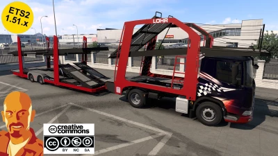 DAF XD CAR TRANSPORTER v1.1 ETS2 1.51.x