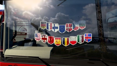 Pack of pennants of countries v1.0