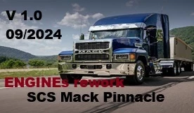 Realistic engines Mack Pinnacle 2024 V1.0 ATS 1.51