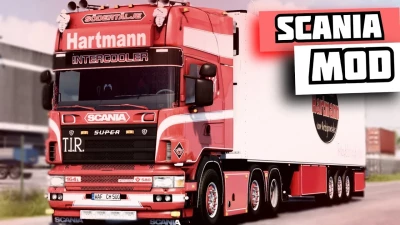 Scania 164L 580 4-series Hartmann+Trailer v4 1.50