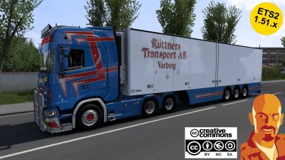 SCANIA S580 RUTTNERS TRANSPORT + NTM TRAILER (EXCLUSIVE MOD) ETS2 1.51