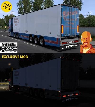 SCANIA S580 RUTTNERS TRANSPORT + NTM TRAILER (EXCLUSIVE MOD) ETS2 1.51